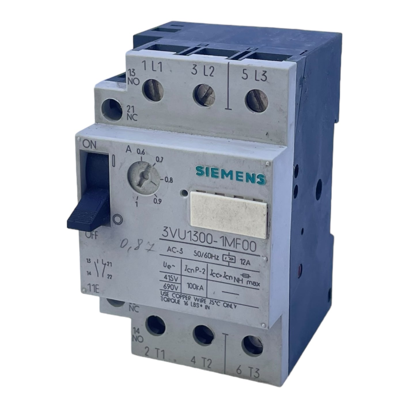 Siemens 3VU1300-1MF00 Leistungsschalter für industriellen Einsatz 3VU1300-1MF00