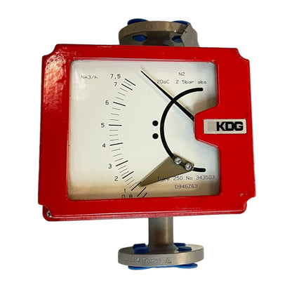 KDG Houdec Type 250 No 343503 0-7,5NM3/h flow meter for industrial use