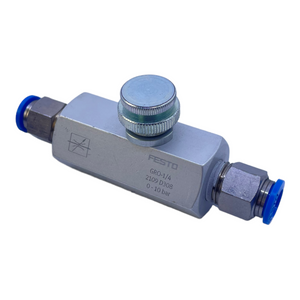 Festo GRO-1/4 throttle valve 2109 for industrial use 0-10bar throttle valve