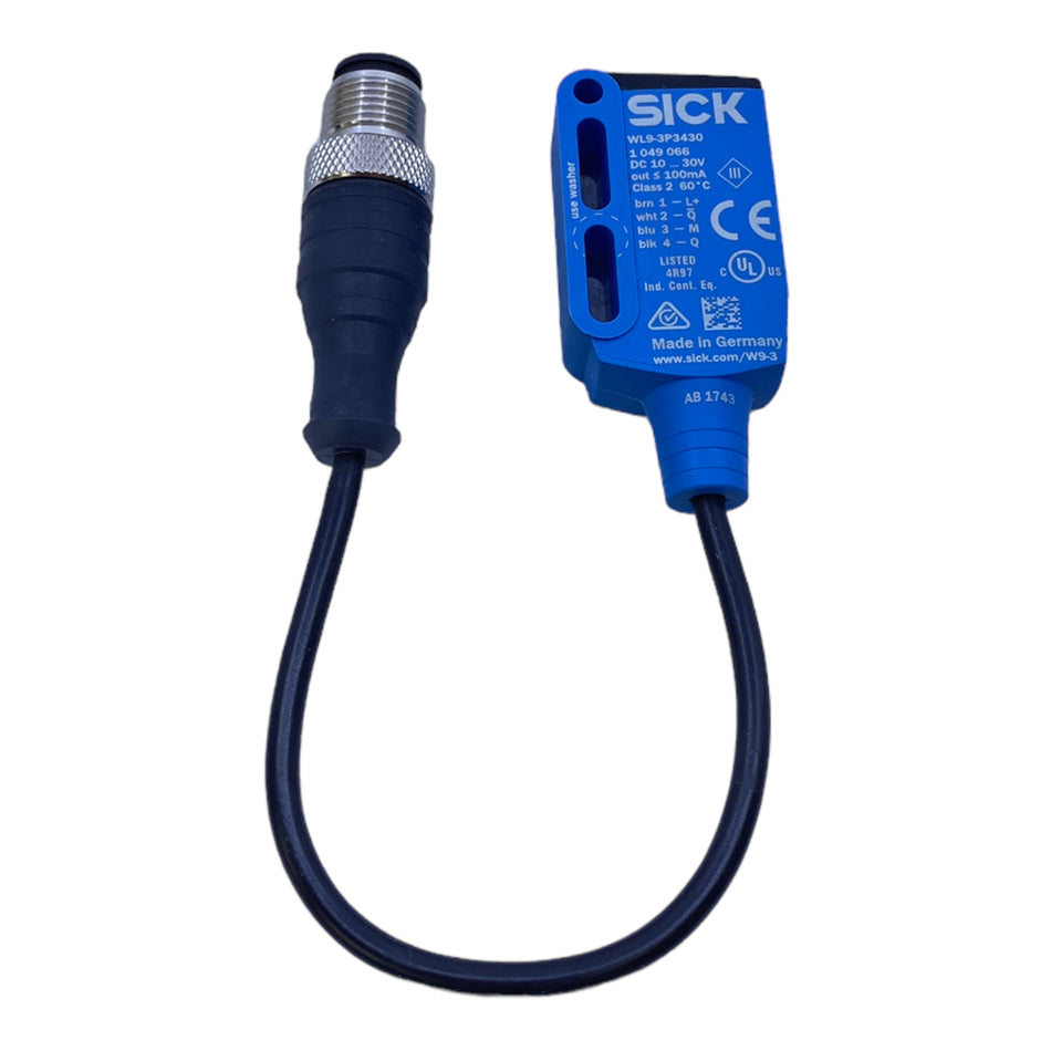 Sick WL9-3P3430 Klein-Lichtschranke 1049066 10...30V DC 100mA M12 4-polig