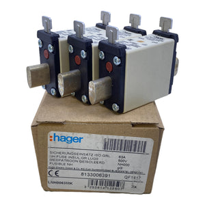 hager 8133006391 Sicherungseinsätze 63A 500V VE:3STK