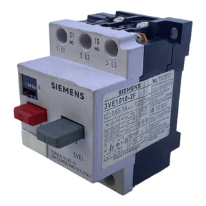 Siemens 3VE1010-2F motor protection switch 380V 10A 1S+1Ö 380V 0.5A 