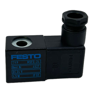 Festo MSFG-24 solenoid coil 4527 24V DC 4.5W IP65 Festo solenoid coil 