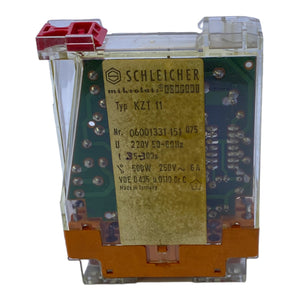Schleicher KZT 11 relay 220V 50-60Hz 250V 6A 500W Schleicher relay 