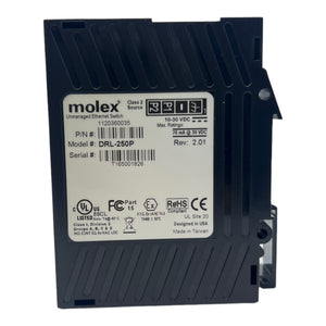 Molex DRL-250P Ethernet-Switch 1120360035 10-30V DC Power Brad