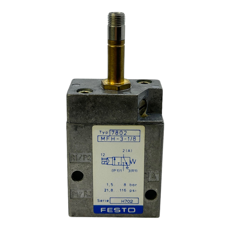 Festo MFH-3-1/8 Magnetventil 7802 IP65 1,5 bis 8bar vorgesteuert elektrisch