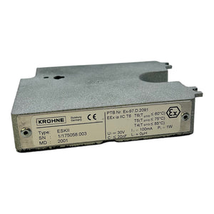 Krohne ESK2HART Sicherheitszuhaltung 2112790100B 30V DC 100mA 1W 20nF