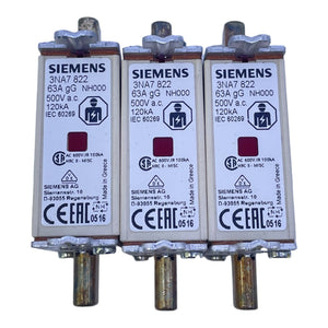Siemens 3NA7822 Sicherungssatz für industriellen Einsatz VE: 3stk/pcs