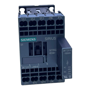 Siemens 3RT2017-2BB42 power contactor 24V DC 50/60Hz +3RT2916-1BB00 contactor