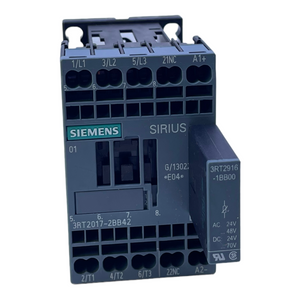 Siemens 3RT2017-2BB42 Leistungsschütz 24V DC 50/60Hz +3RT2916-1BB00 Schütz