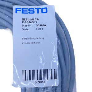 Festo NEBU-M8G3-K-10-M8G3 Verbindungsleitung für industriellen Einsatz 569844
