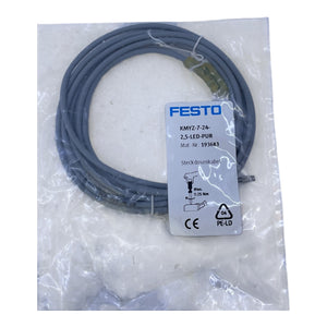 Festo KMYZ-7-24-2.5-LED-PUR plug socket cable sensors cable 193683 Festo KMYZ-7-2