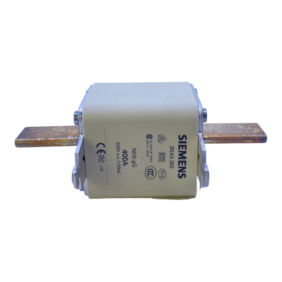 Siemens 3NA38147 NH-Sicherung Sicherungsgröße = 00 35 A 500 V/AC, 250 V Siemens 3NA38147 NH-Sicherung Sicherungsgröße = 00 35 A 500 V/AC, 250 V