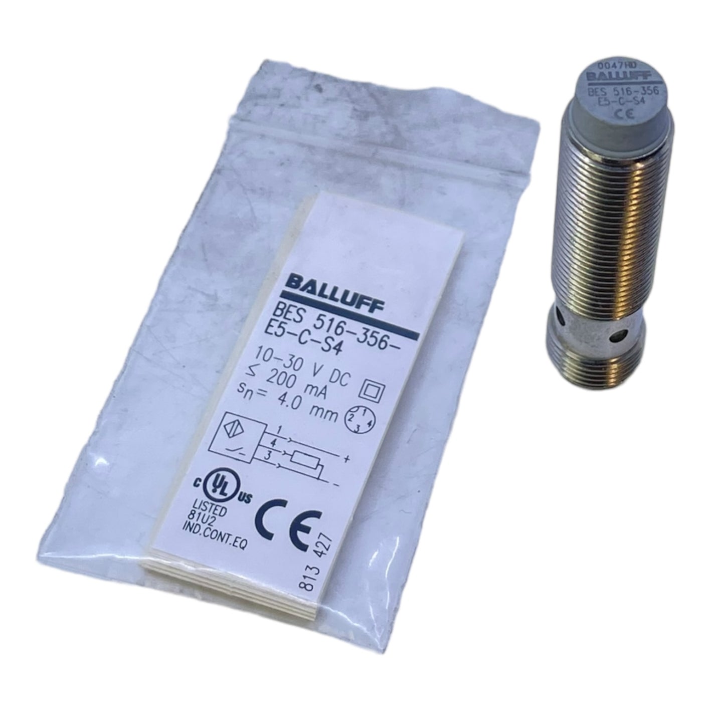 Balluf BES00UY Induktiver Standardsensor für Industrie Einsatz BES516-356-E5-CS4