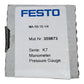 Festo MA-50-10-1/4 Manometer 359873 0 bis 10 bar