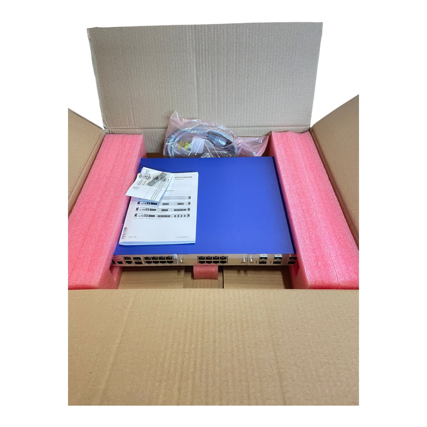 Hirschmann MACH102-8TP Ethernet Switch Gigabit 100-240V AC 50/60Hz 0.4-0.2A 