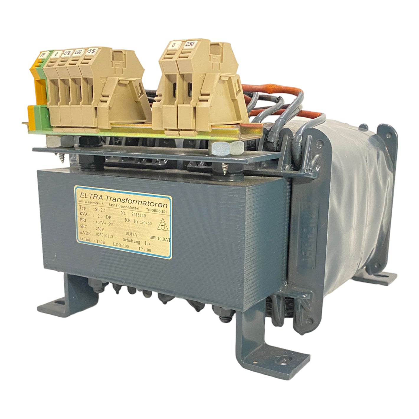 Eltra SL2.5 Transformator 9618140 50/60Hz 400V 230V 10,87A
