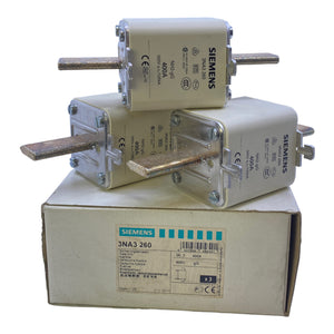 Siemens 3NA3260 NH fuse 500V AC 400A PU: 3 pieces 