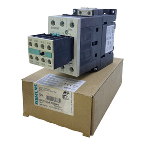 Siemens 3RT1034-1BB44 power contactor +3RH1921-1HA22 32A 15 kW 400V DC 24V DC 