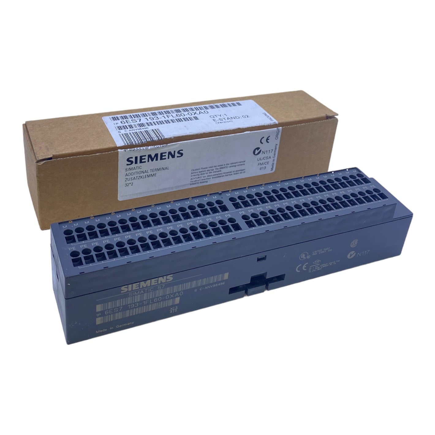 Siemens 6ES7193-1FL60-0XA0 Zusatzklemme 2-fach 32 Kanäle