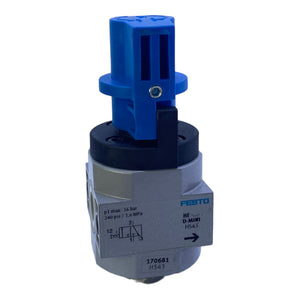 Festo HE-D-MINI on-off valve 170681 cannot be throttled 0…16 bar 3/2 bistable