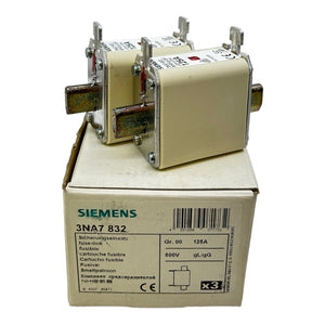 Siemens 3NA7832 NH fuse link IP20 AC/DC 8.9W 250V 500V PU:2 