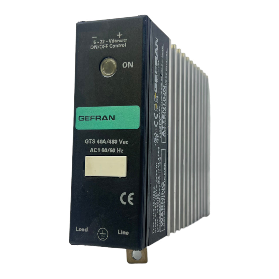 Gefran GTS40/480-0 Halbleiterrelais 480VAC 6-32VDC 40A 50/60Hz Temp.40°C