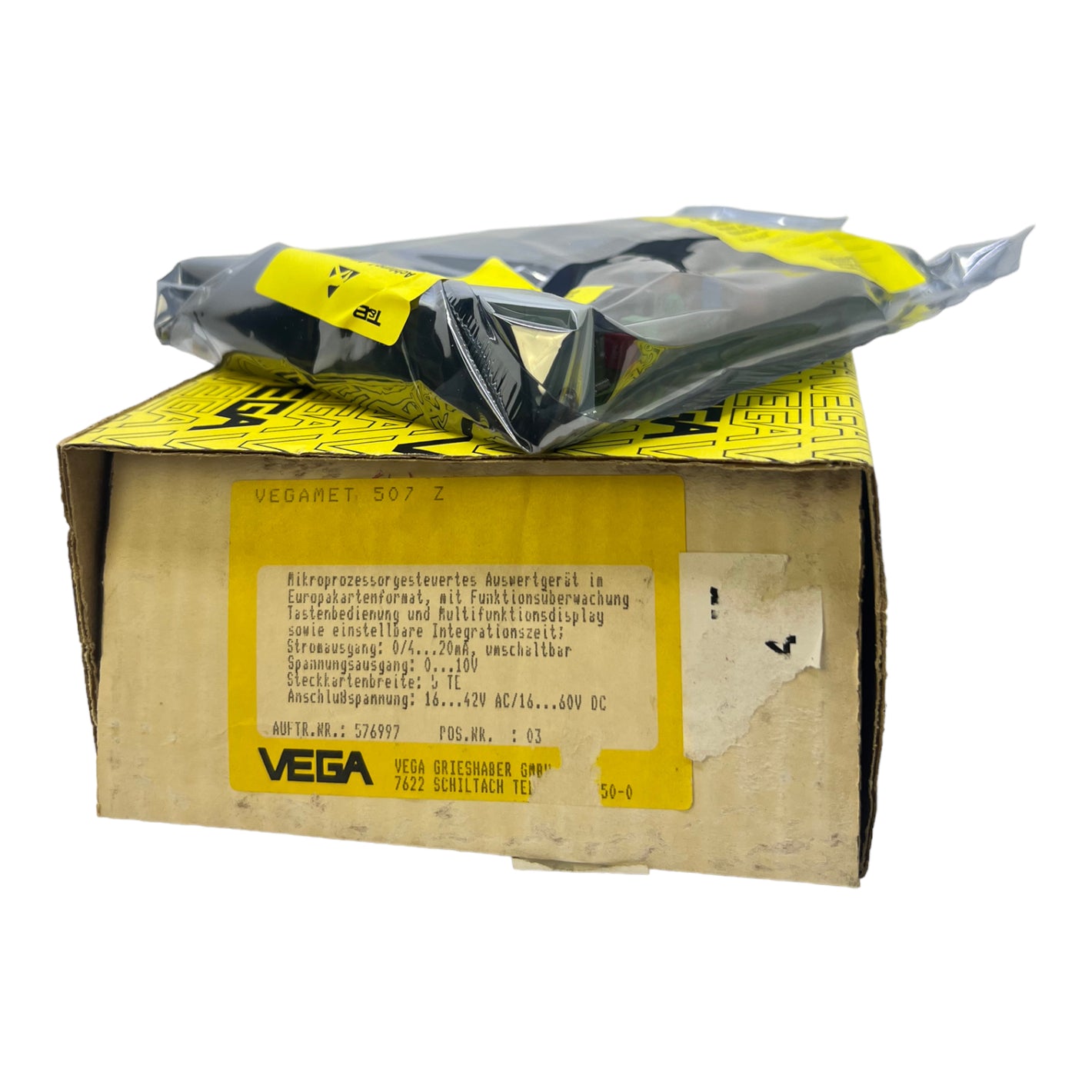 Vega VEGAMET 507 Z Auswertgerät 16...42VAC/16...60VDC 0...10V 0/4...20mA
