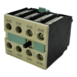 Siemens 3RH1921-1HA22 Auxiliary contactor A600/Q600 10A/240V DC-13(A) AC-15(A) Siemens 