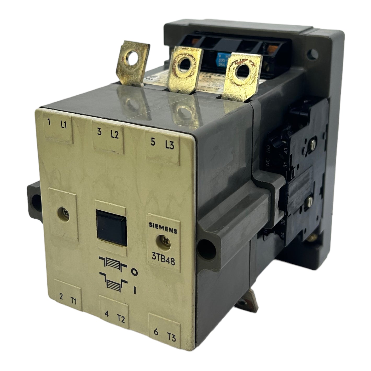 Siemens 3TB4817-0A power contactor 3-pole 600V AC 220V/50Hz 264V/60Hz 