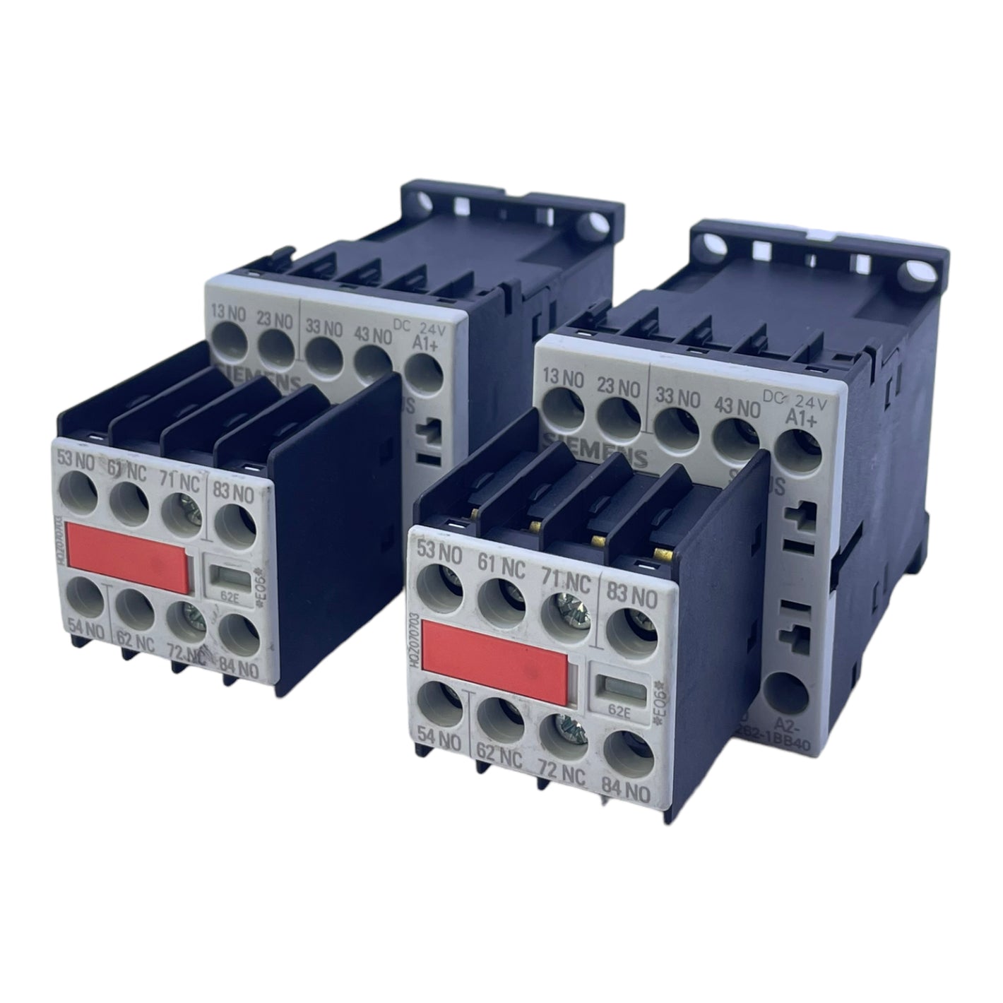 Siemens 3RH1262-1BB40 overload relay +3RH1911-1GA22-3AA1 10A 24VDC PU:2pcs. 