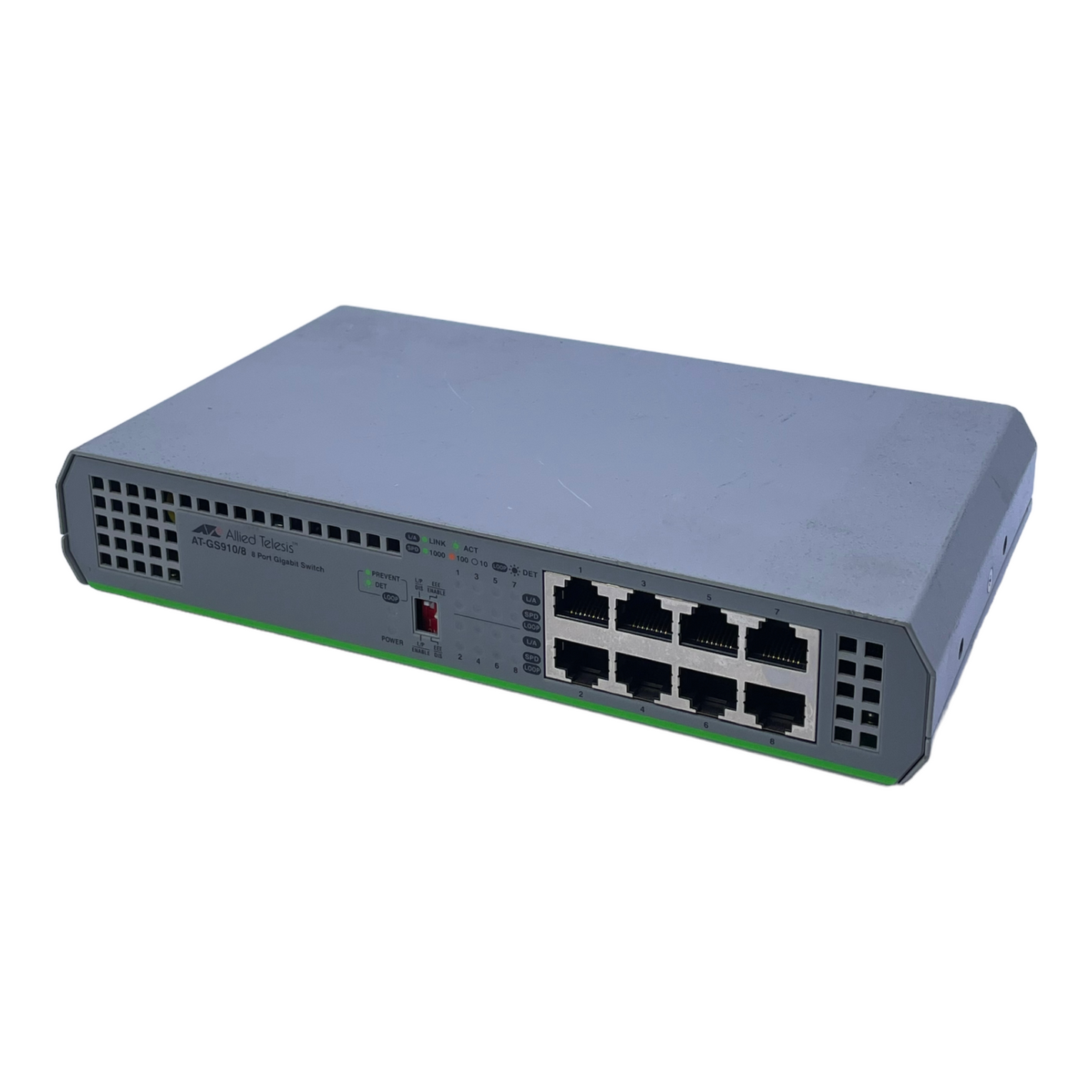 Allied Telesis AT-GS910/8 Ethernet Switch 100-240V AC  50/60Hz 0,20A