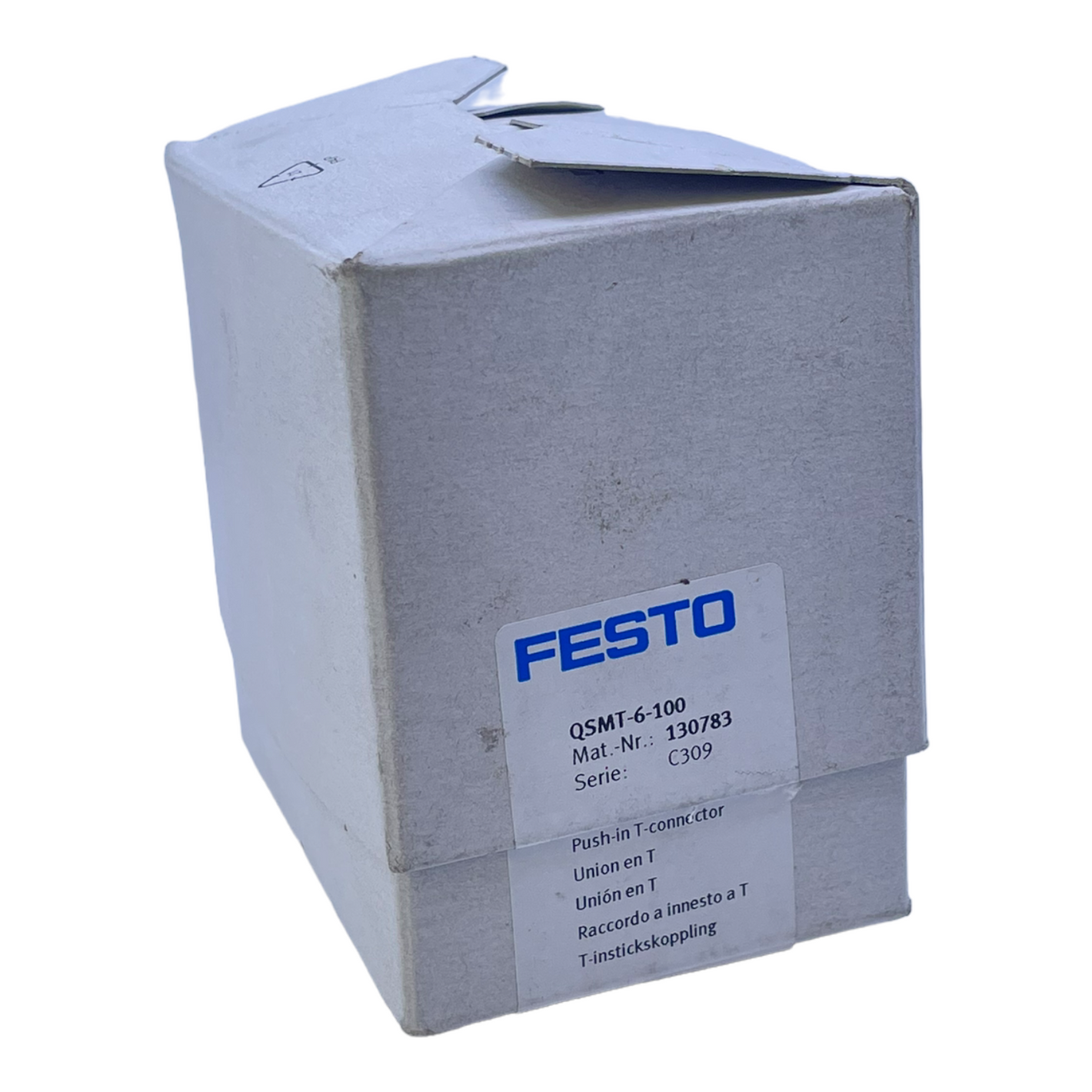 Festo QSMT-6-100 plug connection 130783 -0.95 to 6 bar -0.95 to 14 bar PU:100pcs