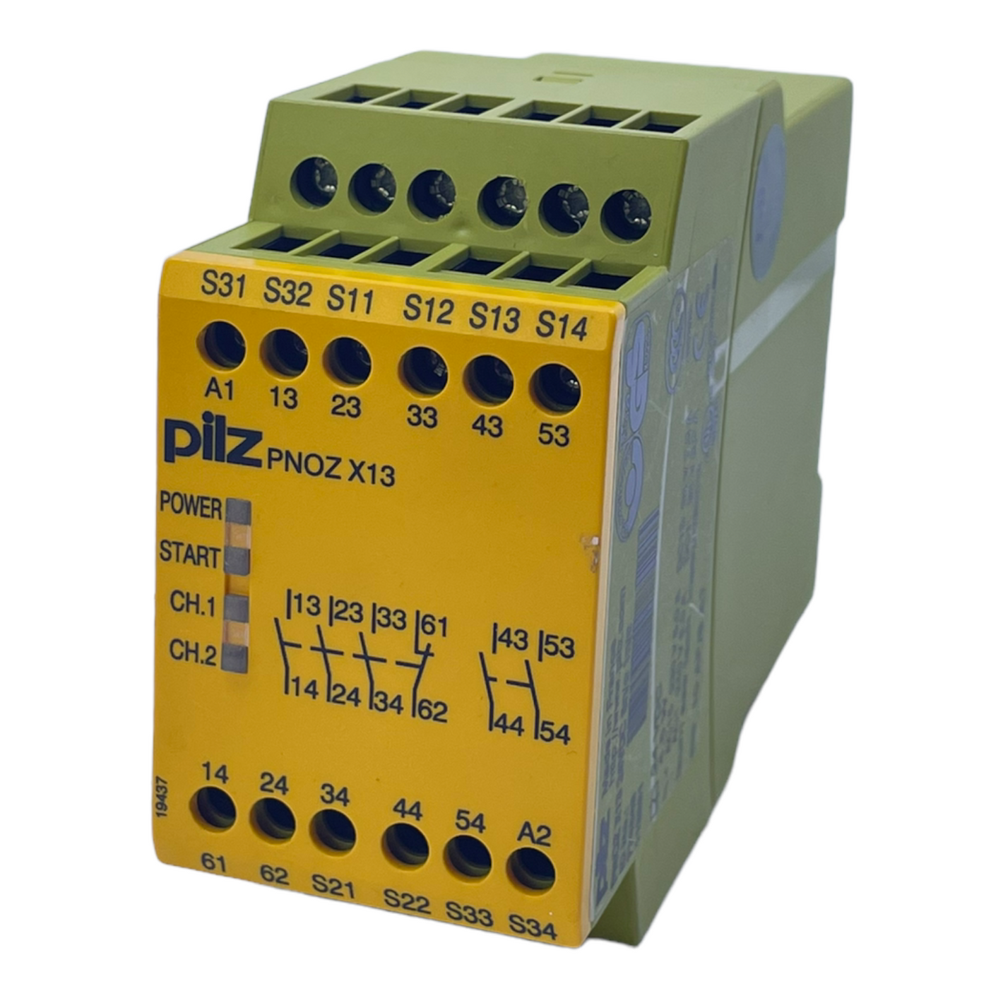 Pilz PNOZ X13 safety relay 24VDC 5n/o 1n/c 774549 for industrial use
