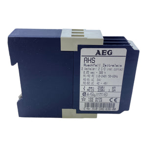 AEG AHS time relay 910-346-636-80 release relay 110-240V AC 50-60Hz 24V DC 