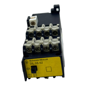 Klöckner Möller DIL08-62 Universal auxiliary contactor 110V 50Hz 120V 60Hz 220/240V 6A 