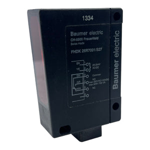 Baumer electric FHDK26R7001/S27 Lichttaster 20-264V AC/DC max.:250VAC/100VDC