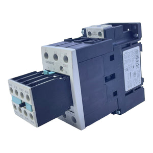 Siemens 3RT1034-1A..4 + 3RH1921-1HA22 contactor 3-pole AC-3 15KW/400V 230V AC 50Hz 