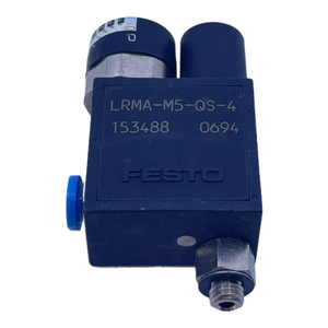 Festo LRMA-M5-QS-4 pressure regulator valve 153488 for industrial use 0-5bar