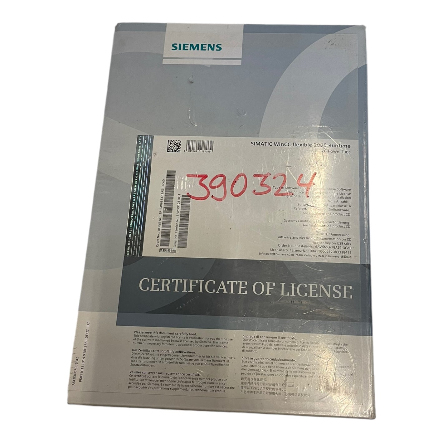 Siemens 6AV6613-1BA51-3CA0 SIMATIC WinCC flexible 1008 Runtime Industrie Einsatz