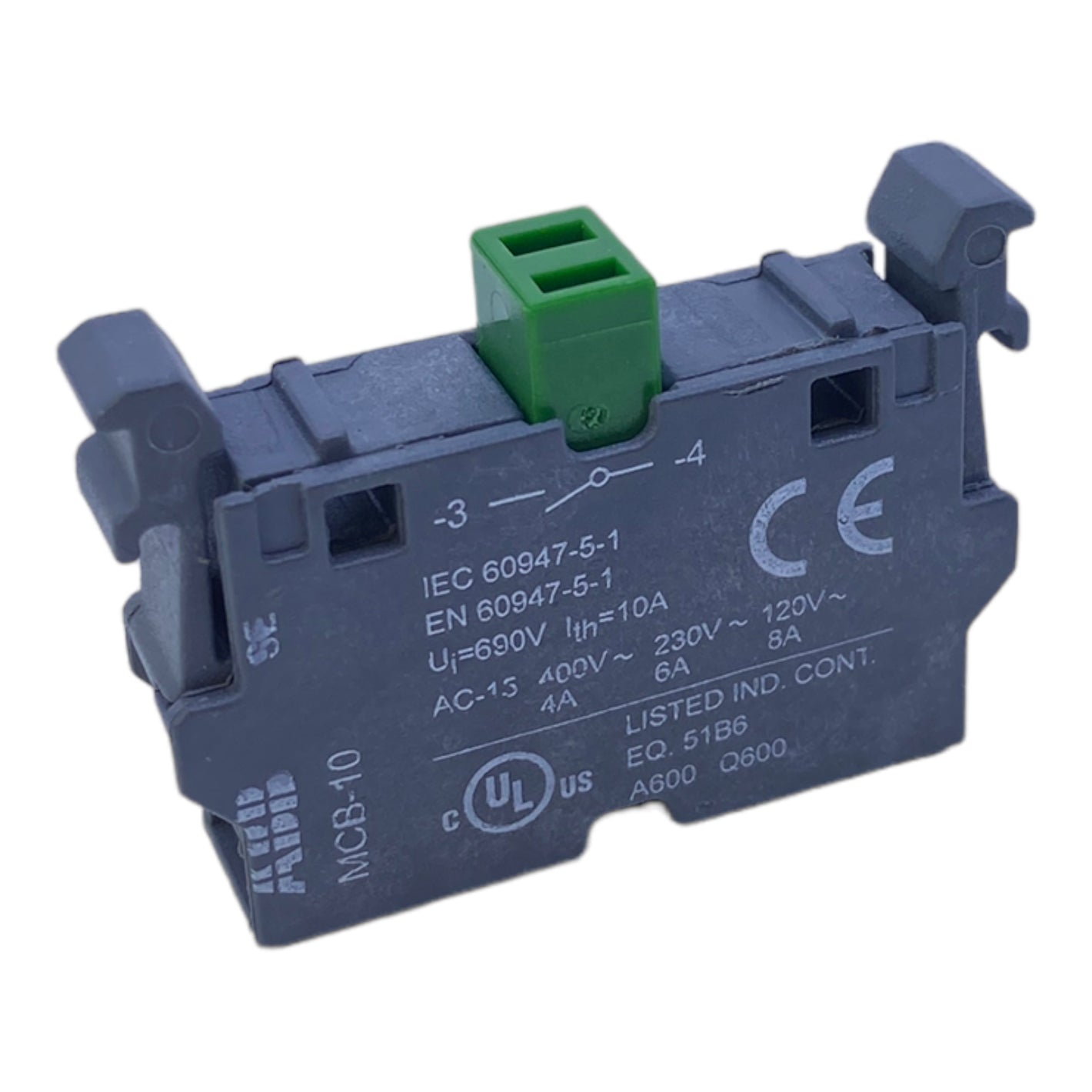 ABB MCB-10 push button 400/230/120V AC 4/6/8A 