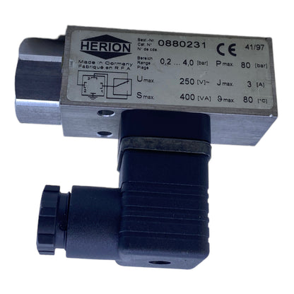 Herion 0880231 Druckschalter 0,2...4,0 bar 250V 400VA Pmax 80bar