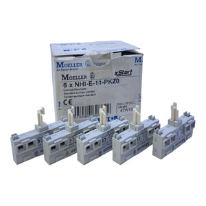 Moeller NHI-E-11-PKZ0 auxiliary contact 2-pin 1NC + 1NO 1A AC 2A DC 24V DC PU:5PCS