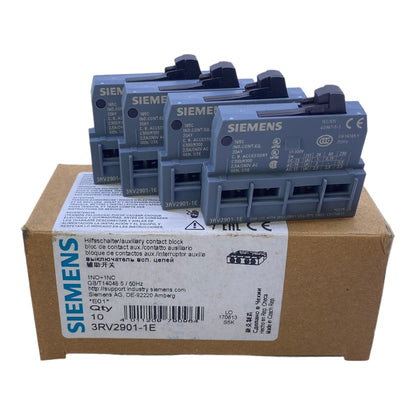 Siemens 3RV2901-1E auxiliary switch block PU: 4 pieces 