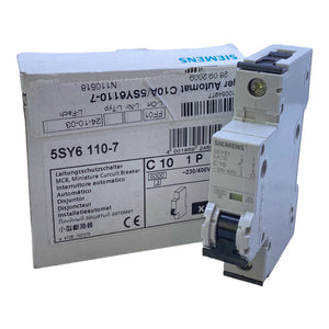 Siemens 5SY6110-7 Leitungsschutzschalter 1-polig 10A 230V 400V 6kA