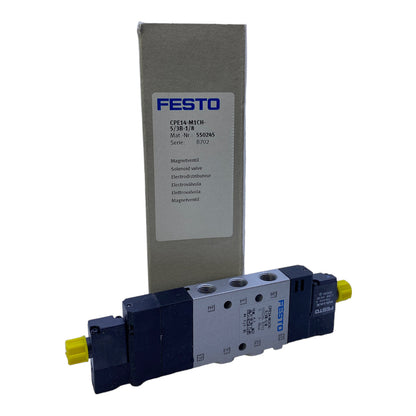 Festo CPE14-M1CH-5/3B-1/8 Magnetventil 550245 3 bis 8 bar 24V DC 1,28W 14mm