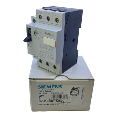 Siemens 3VU1300-1ME00 Leistungsschalter 25A 0,4 - 0,6A 1NO+1NC