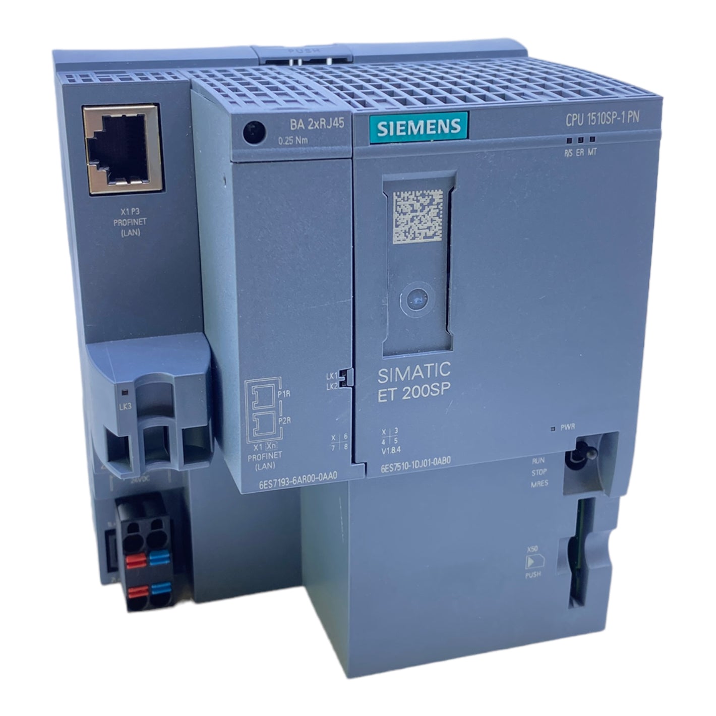 Siemens 6ES7510-1DJ01-0AB0 Zentralbaugruppe + 6ES7193-6AR00-0AA0