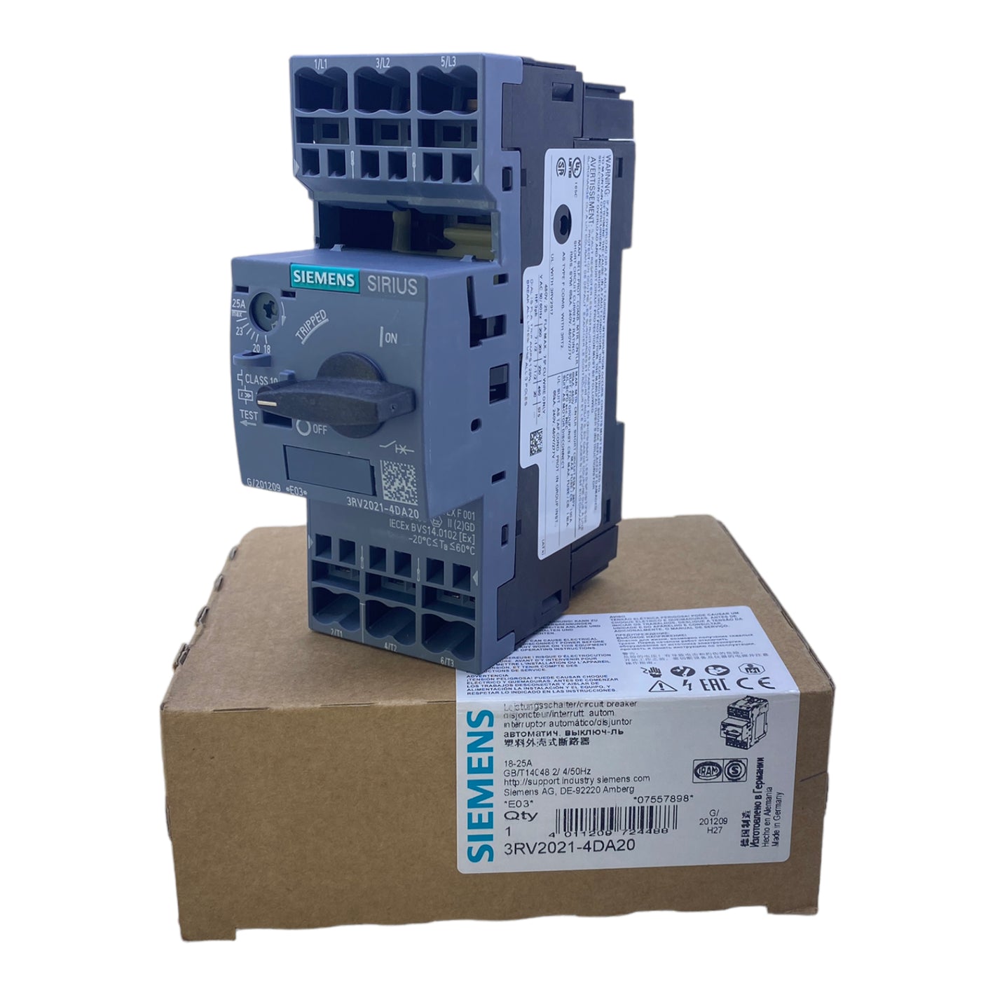 Siemens 3RV2021-4DA20 circuit breaker 18...25A 