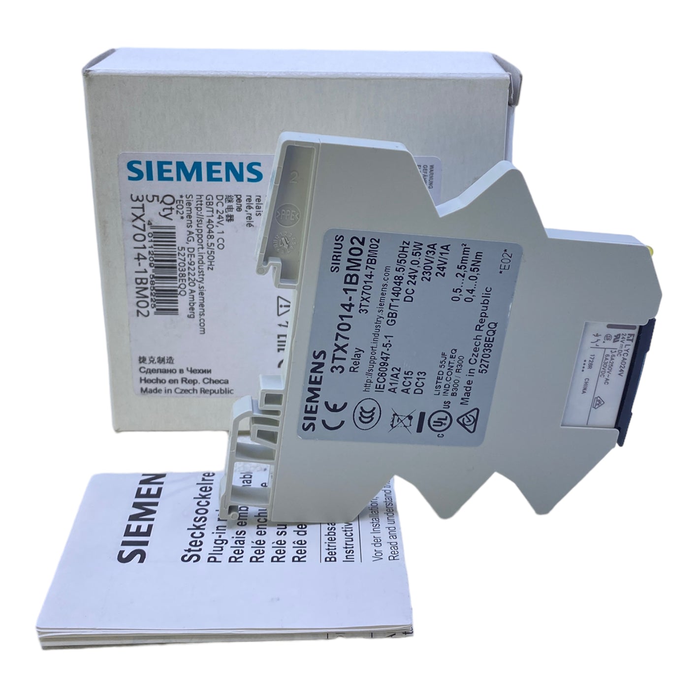 Siemens 3TX7014-1BM02 relay 24V DC 1A 230V AC 3A 50Hz 